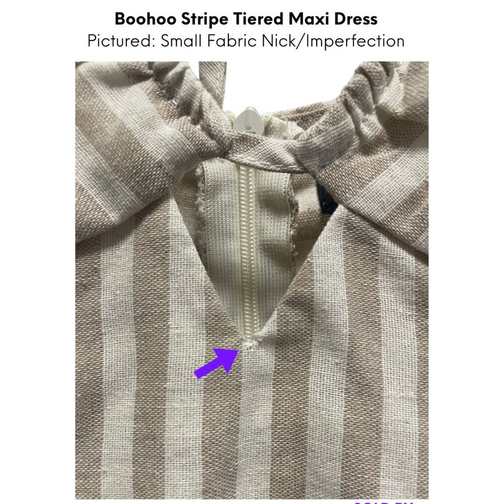 Boohoo Stripe Tiered Maxi Dress - Picture 7 of 7